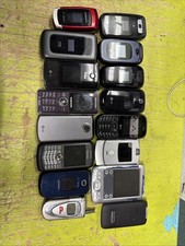 Lot of 16 1 PDAVintage LG Motorola, Nokia Old Flip Phones UNTESTED PARTS REPAIR