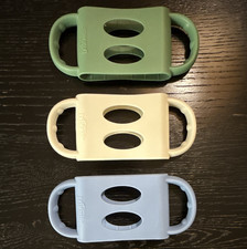 Dr. Brown's Baby Bottle Handles Grip Set 3 Pack Green White Blue