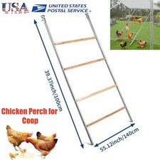 Chicken Perch Ladder for Coops Roosting Bar for Backyard Poultry 55"L x 40"W