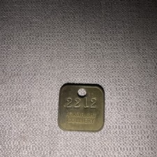 Arkwright colliery brass pit check miners coal mining token