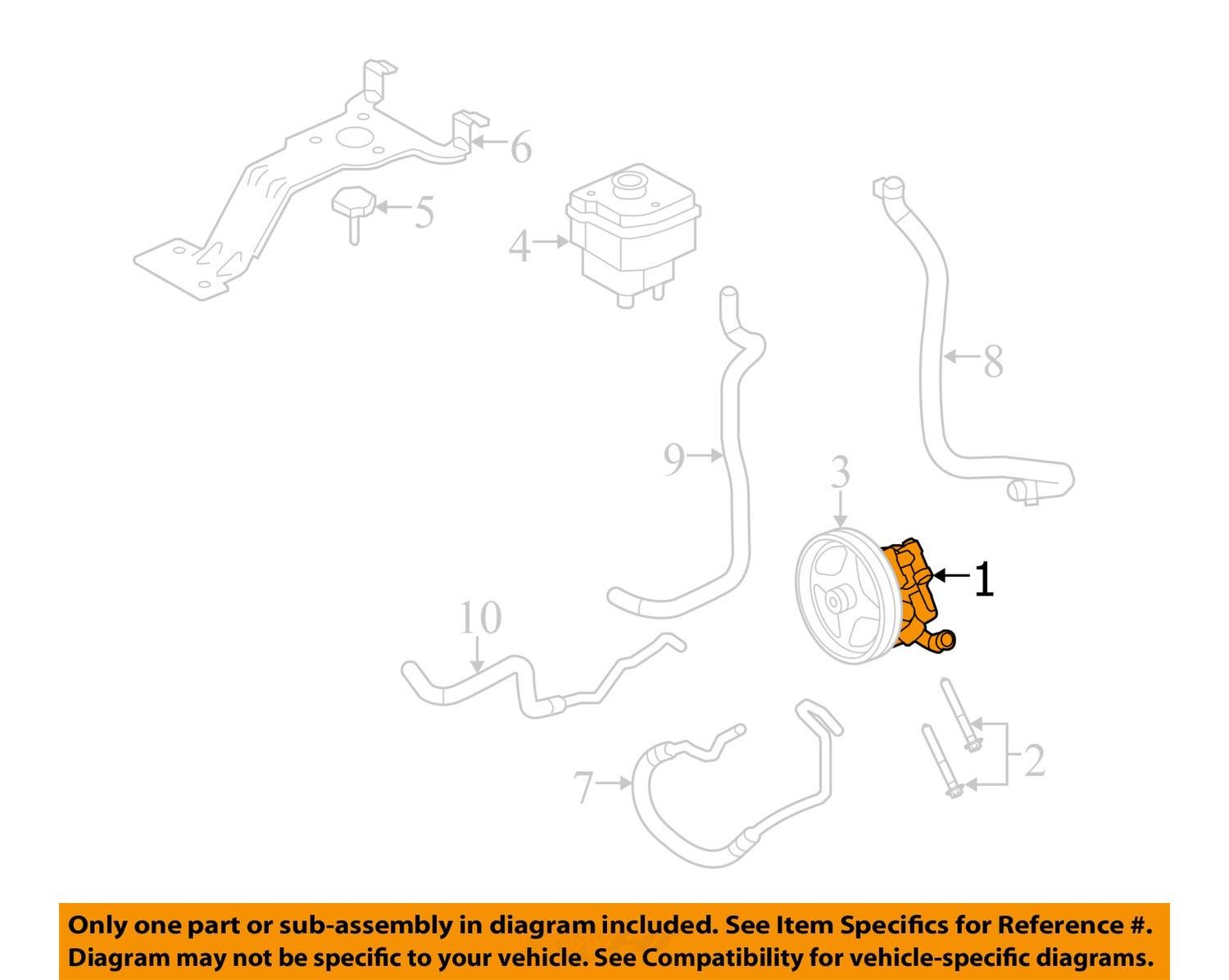2013 Ford E150 Van Power Steering Pump OEM 96K Miles - LKQ376966376 thumbnail 4