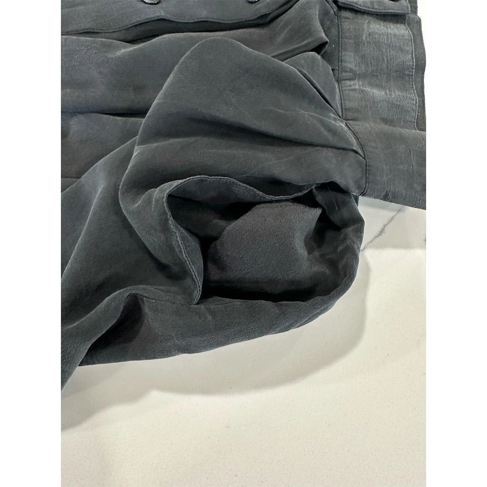 Falda midi de seda negra para mujer Sunny Leigh de colección talla L AK10 Foto 4 de 4