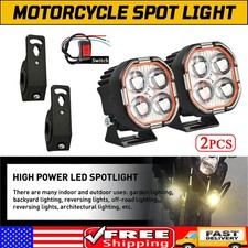 Pair 80w Led Driving Spot Light Work Fog Pods Lamp Offroad Utv Motorcycle Atv