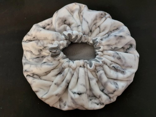 Ferret Polar Fleece Hideaway Pouch - Gray Marble Pattern 14" Diameter - Picture 2 of 3