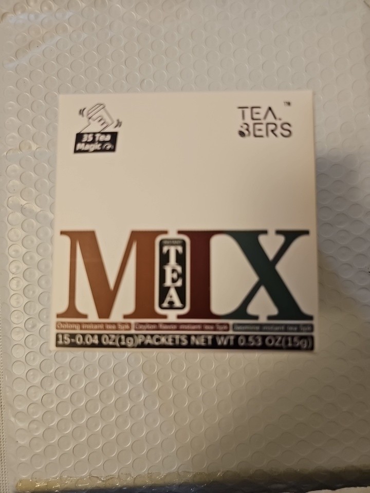 Bers Mix Tea 15 Total With 5 Oolong, 5 Ceylon, And 5 Jasmine Instant Tea.