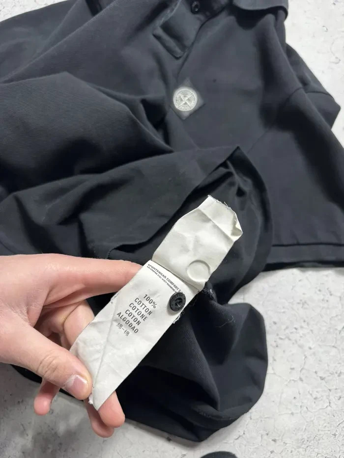 Stone Island Patch Program Luxury Black Polo Shirt - image 6