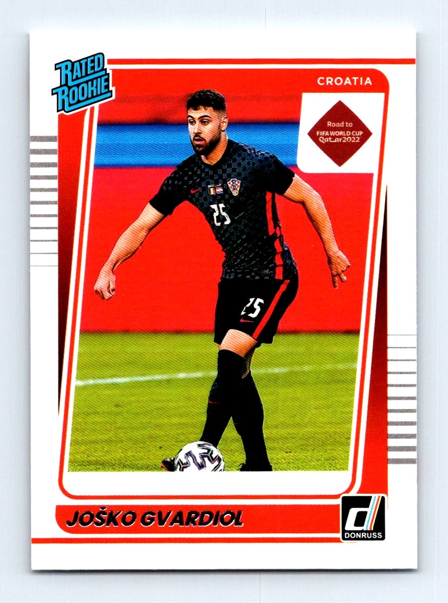 #185 2021 Donruss Rated Rookie BASE = Josko Gvardiol RC Croatia