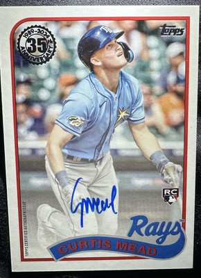 2024 Topps Series 2 - 1989 Topps Baseball Autographs Curtis Mead #89BA2-CME  