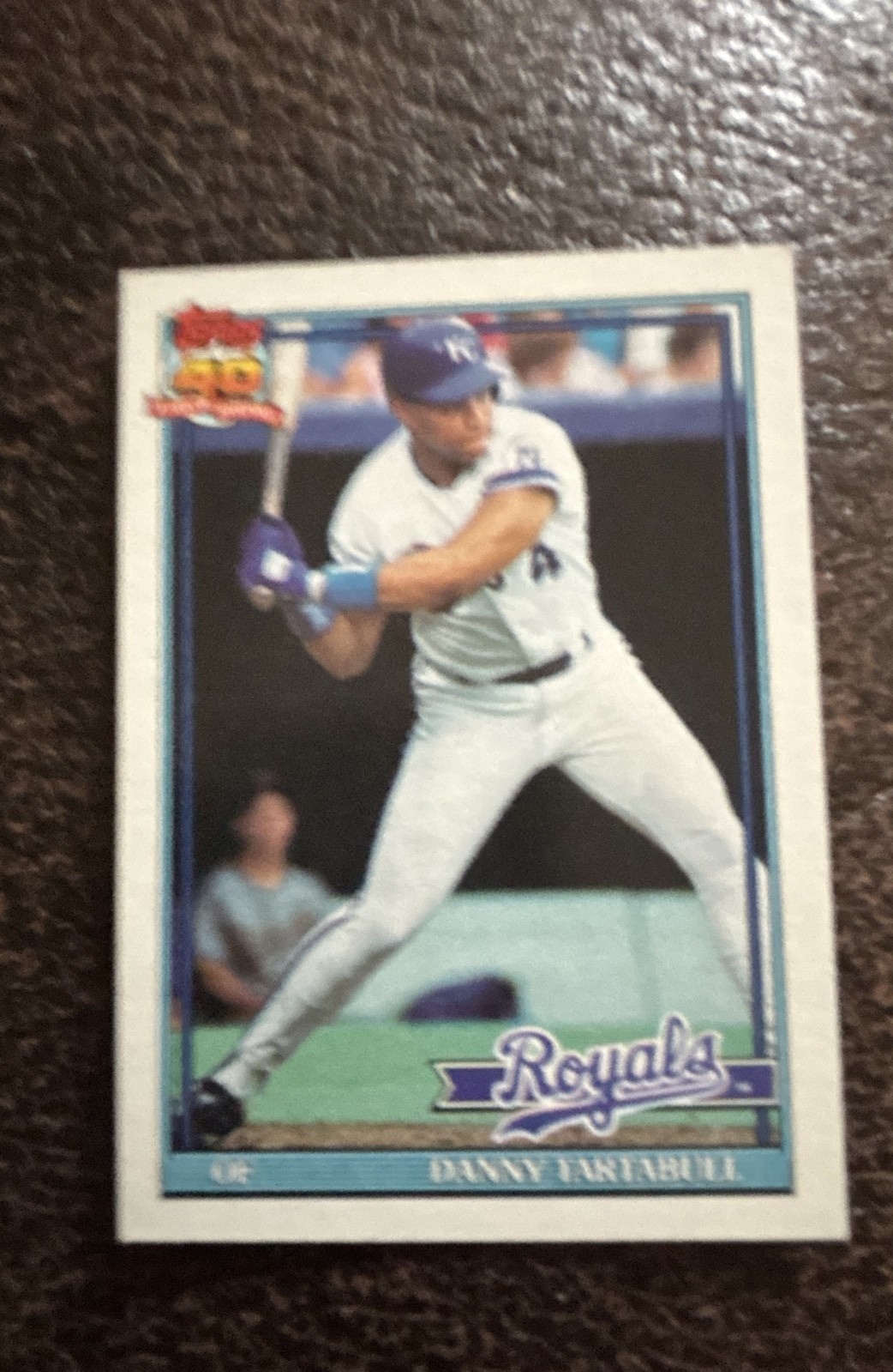 1991 Topps - Danny Tartabull #90 B* Before Copyright; Bold 40th on Back