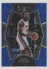 2021-22 Panini Select Premier Level Blue Shimmer Prizm Isaiah Stewart #170 12ka