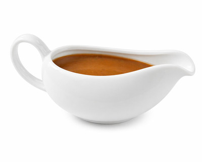 Sauciere weiß Porzellan Sauciere Pudding Sahne Relish Servierkanne 500ml
