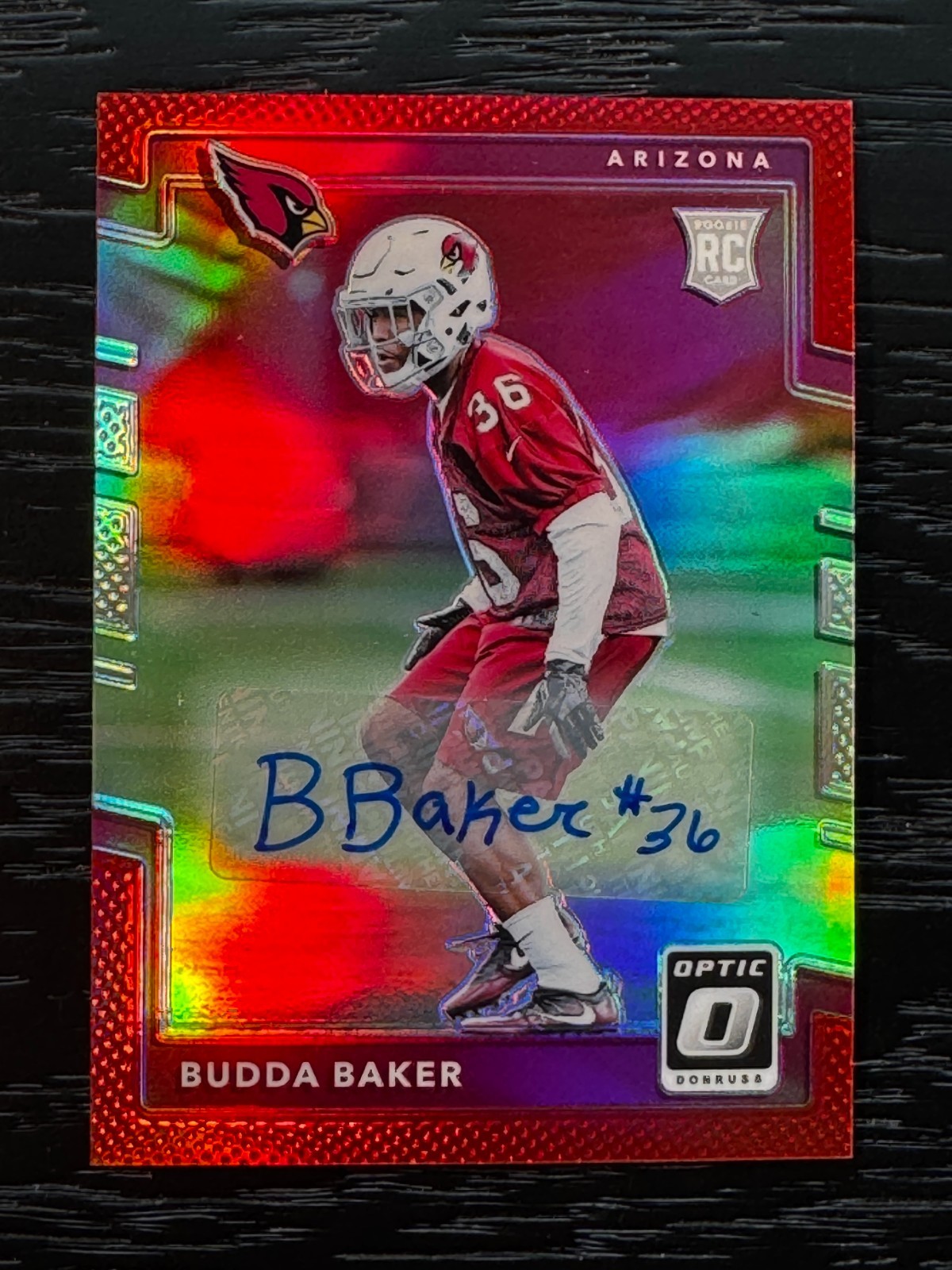 2017 Donruss Optic Budda Baker Red Rookie Autograph Auto #149  /50 Cardinals