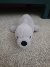 Retired Jellycat Skidoodle Seal Grey Small Plush Collectable