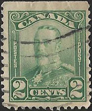 🍁Canada   #150a    "King George V"  Fine Used  1928  Scroll Issue         (A)