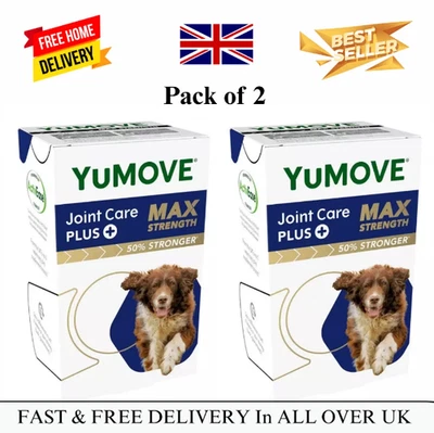BRANDED Lintbells YuMOVE Senior MAX Strength Dog Joint Supplement Stiff Older Dogs-240