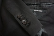 Tagliatore Solid Black 100 Wool Sport Coat Jacket Sz 46 BRAND NEW