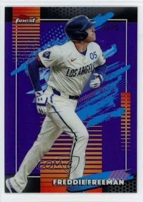 2026 Topps Finest Uncommon Purple Refractor 3/75 Freddie Freeman #163 19n6