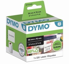 DYMO Authentic LabelWriter Multi-Purpose Labels | 54 mm x 70 mm | Roll of 320