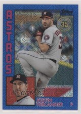 2019 Update Silver Pack 1984 Topps Baseball Chrome Blue Justin Verlander 5l1