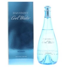 Image of Davidoff Cool Water Woman Eau de Toilette 200ml Spray For Her - Damaged Box