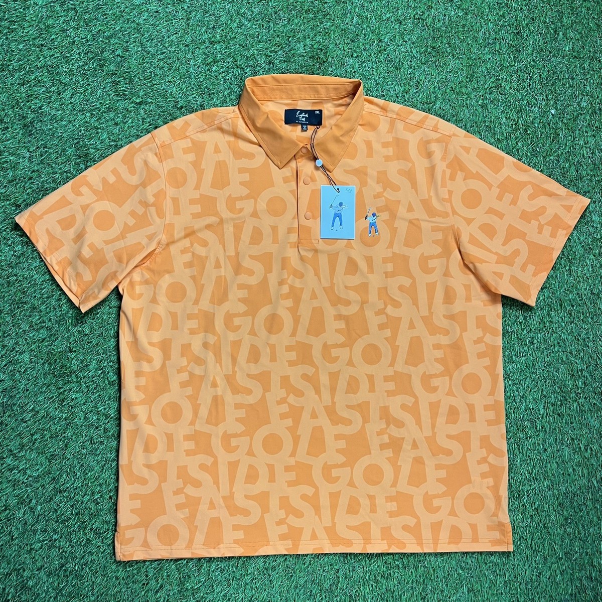 NEW Eastside Golf Mens Snap Placket Golf Polo Shirt Size 2XL