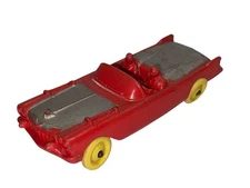 Vintage 1950's Auburn Rubber Co 4.5" Red CADILLAC CONVERTIBLE #504 Toy Car
