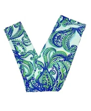 NWOT Lilly Pulitzer Maia Paisley Print Leggings Girl's Large (8-10) Cute!