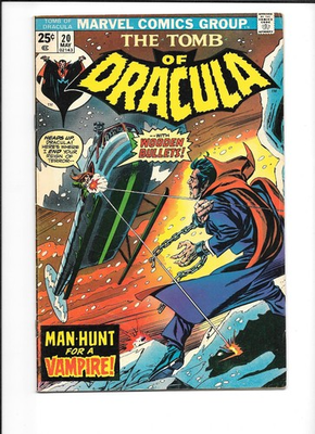#ad Tomb of Dracula #20 VF 7.5 1ST DR. SUN vs DRACULA Marvel 1974 $37.99