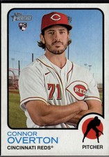 Connor Overton 2022 Topps Heritage Cincinnati Reds Rookie #524