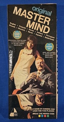 VTG Original Master Mind Game 1972 Invicta Board Game COMPLETE Sealed Pegs Bag