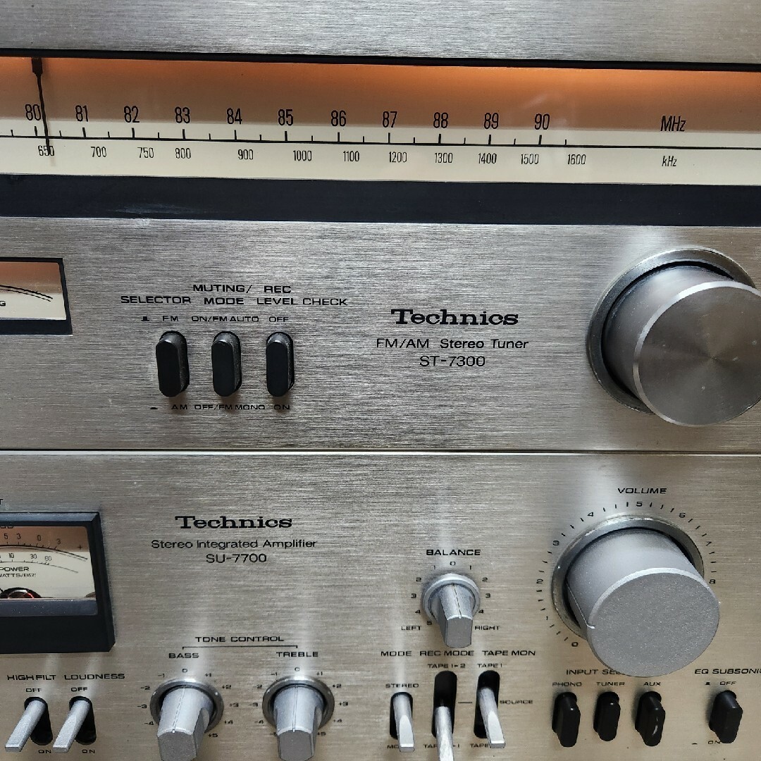Technics SU-7700 & ST-7300 set Stereo Integrated Amplifier & Tuner