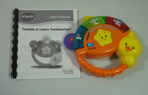 VTech Twinkle & Learn Tambourine Shake Play Numbers Musical Baby Toddler Toy