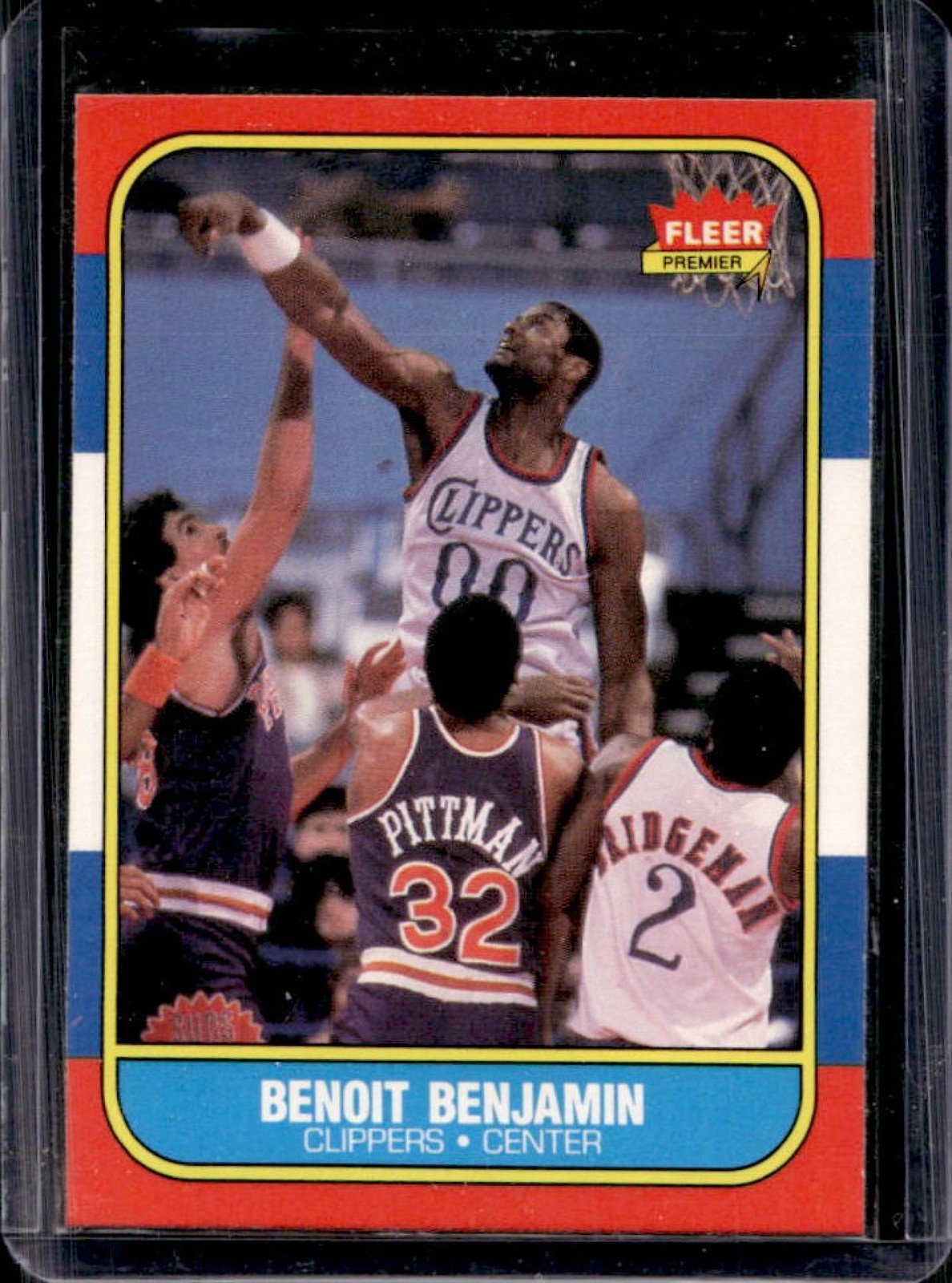 1986-87 Fleer Benoit Benjamin Rookie RC #8 Clippers
