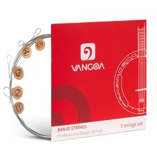 Vangoa Banjo Strings, Vacuum-sealed Packaging Duable Banjo Strings 5 String S...
