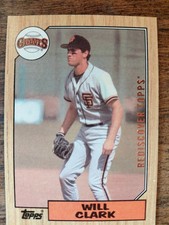 2017 Topps - Rediscover Topps Buybacks Will Clark #1987-420 Bronze