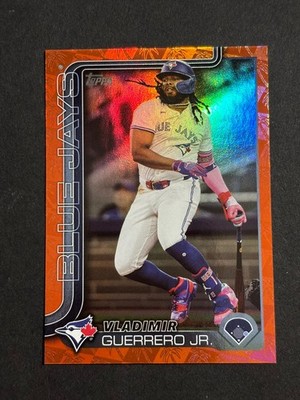 Vladimir Guerrero Jr. 2025 Topps Series 1 Spring Training Orange Foil /25 #163