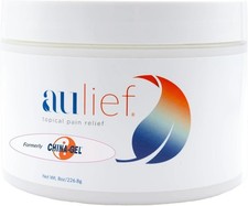 China-Gel Aulief Pain Relief Gel - 8 oz Jar - Dye-Free White Topical Muscle Rub