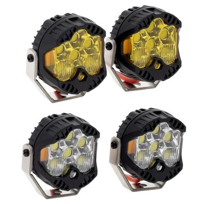 MEUS RACING RC Car LED Lights Kit - 1/10 & 1/8 Scale Crawler Black