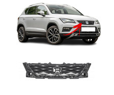 FOR SEAT ATECA 2017 - 2021 NEW FRONT BUMPER CENTER GRILLE BLACK 575853654C9B9