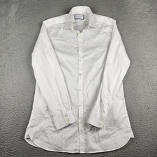 Charles Tyrwhitt Dress Shirt Mens 16/35 White Extra Slim Fit Long Sleeve