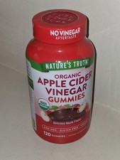 SEALED Nature  s Truth Organic Apple Cider Vinegar Gummies 120 Ct 500mg ACV 6/27