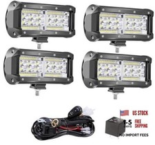 7 Inch Led Light Bars 240w 24000lm Led Work Lights Pods For 4 With Wiring 7 Inch Led Light Bars 240w 24000lm Led Work Lights Pods For 4 With Wiring