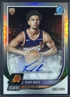 2025 Bowman Koby Brea Chrome Auto Refractor /499 #BCA-KB RC Suns
