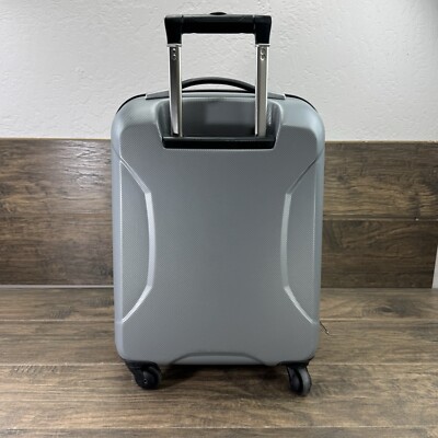 Brics Pininfarina Suitcase Hard Case Silver 4-Wheel Luggage Carry
