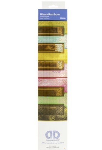 Diamond Dotz Diamond Embroidery Facet Art Kit 11"X11"-Piano Rainbow - Imagen 2 de 2