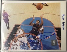 Toronto Raptors #24 Morris Peterson Autographed Rookie 8x10 Color Action Photo