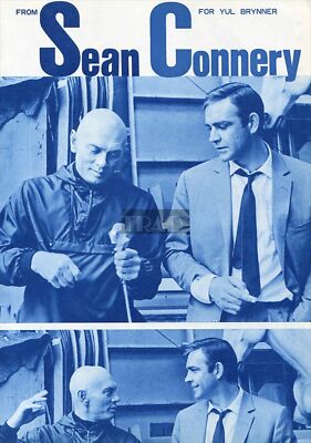 SEAN CONNERY YUL BRYNNER 1967 Vintage Japan Picture Clipping