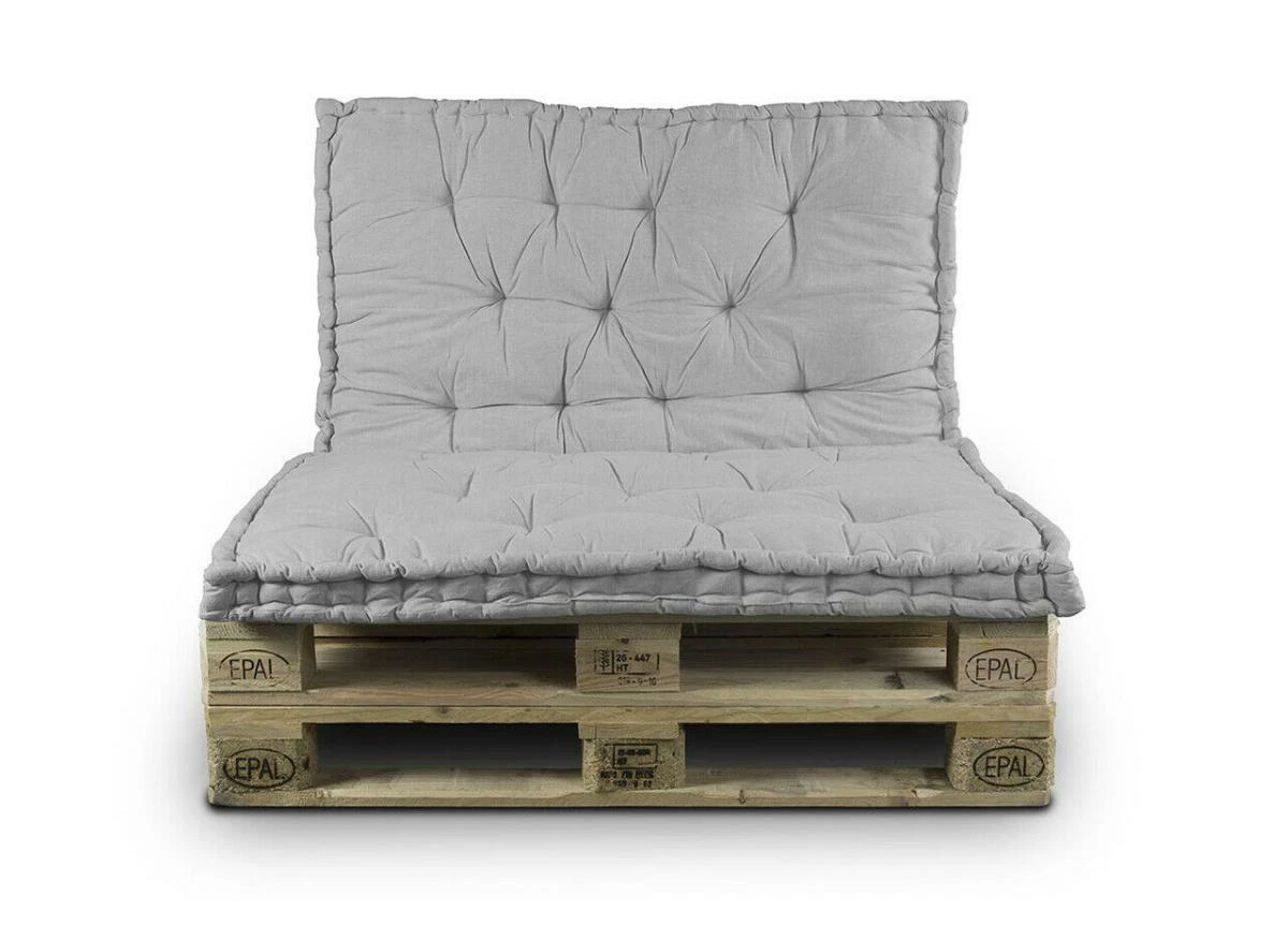 Cuscino Per Panca Da Giardino Beige 120x30x5cm - Antiscivolo E Con Fodera Rimovibile - Per Interno/esterno