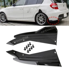 Gloss Rear Bumper Diffuser Spoiler Lip Splitters For 1Series F20 E82 E81 E87 E88