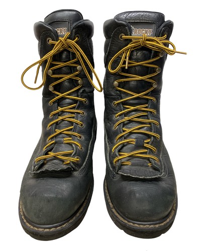 rocky black work boots